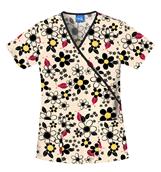 Daisy Bug Mock Wrap Top